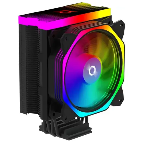 Cooler CPU AQIRYS Uranus, 120 mm, iluminare ARGB (Negru)
