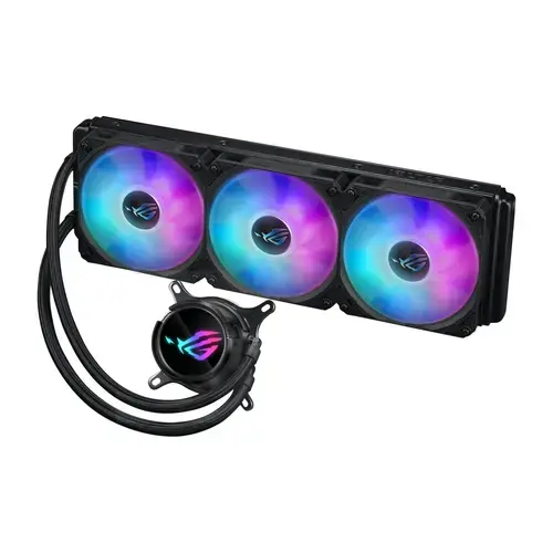 Cooler CPU ASUS ROG STRIX LC III 360, iluminare ARGB, 3x120 mm, 2200 rpm, PWM (Negru)