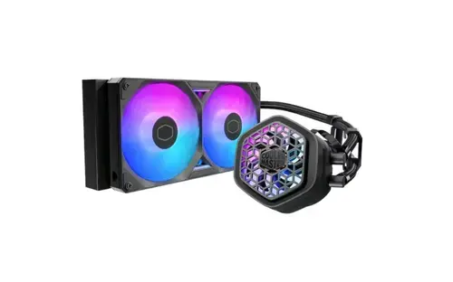 Cooler CPU CoolerMaster MasterLiquid 240 Atmos II VRM, aRGB, 2 x 120 mm (Negru)