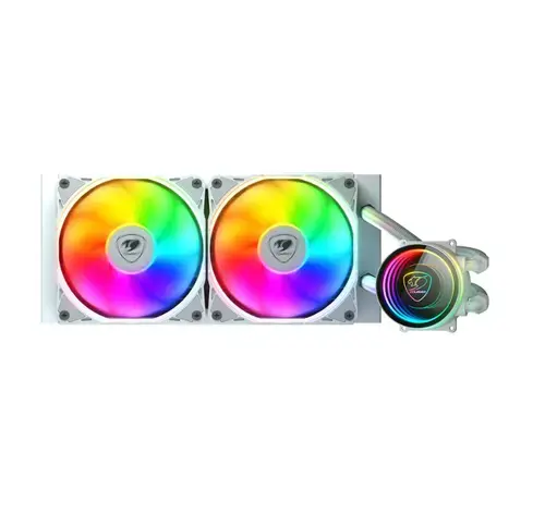 Cooler CPU Cougar Poseidon Elite, 2200 rpm, ARGB 240 (Alb)