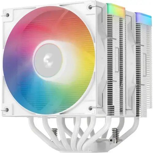 Cooler CPU DeepCool AG620 V2, iluminare aRGB, 2 x 120mm, 300 - 1950rpm (Alb)