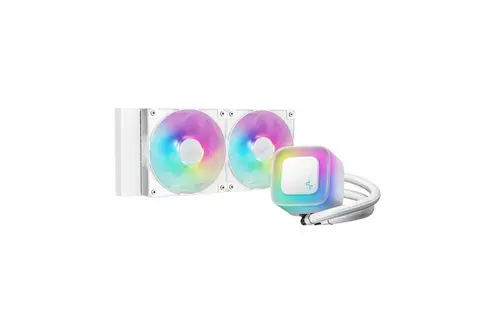 Cooler CPU Deepcool LE240 V2, aRGB, 500 - 2100 rpm (Alb)