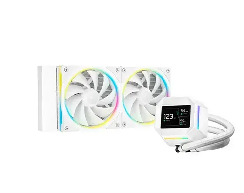 Cooler CPU Deepcool LM240, iluminare RGB, 2500-3400RPM (Alb)