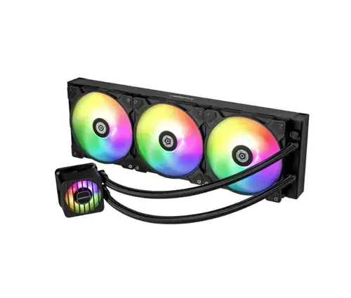 Cooler CPU Enermax LIQMAXFLO 420mm RGB, 3000 RPM (Negru)
