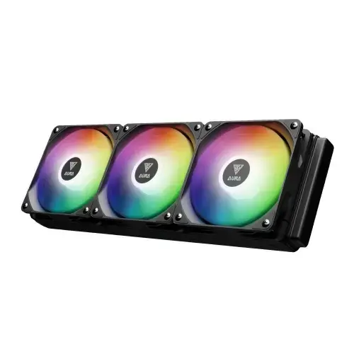 Cooler CPU Gamdias Aura GL360 Lite, iluminare aRGB, 800 - 1800rpm (Negru)