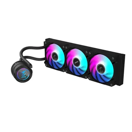 Cooler CPU Gigabyte Aorus Waterforce II 360, iluminare ARGB, 3x 120mm, 2300 rpm, PWM (Negru)