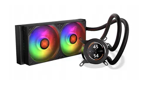 Cooler CPU Krux HydroGlance 240 aRGB, LCD, 1800 RPM (Negru)