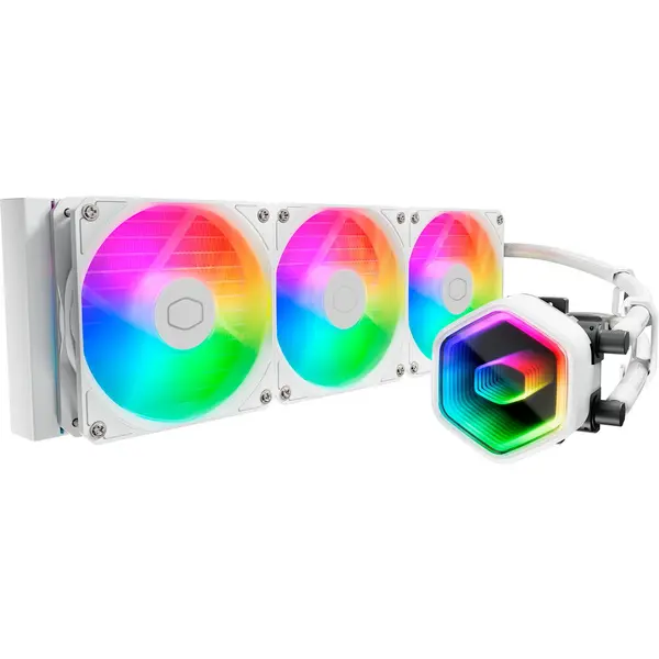 COOLER MASTER Cooler procesor Cooler Master MasterLiquid 360 Core II, ARGB LED, 3 x 120 mm, Alb