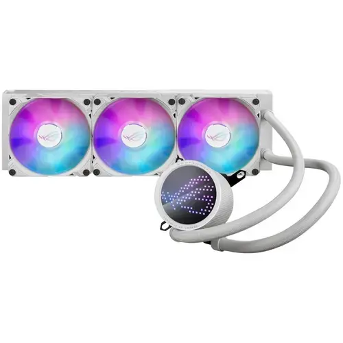 Cooler procesor ASUS ROG RYUO III 360 ARGB White Edition, all-in-one cu racire lichida, ventilatoare ARGB (Alb)