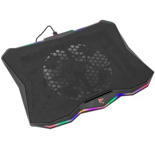 Cooler Stand Laptop White Shark GCP-03 GLACIER, 1x170 mm, iluminare LED Rainbow