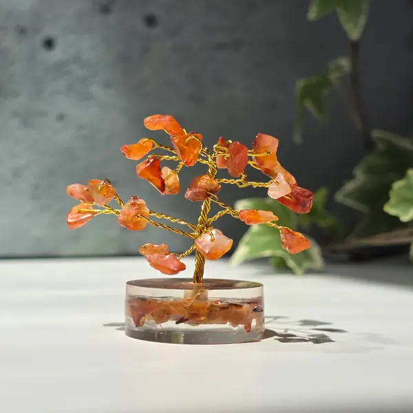 Copac Feng Shui din carneol – Tree of Life, 8 cm