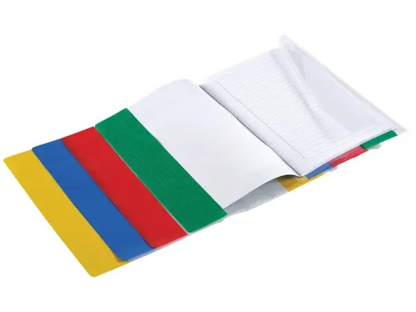 Coperta cu margine color tip A4,plastic,diverse culori