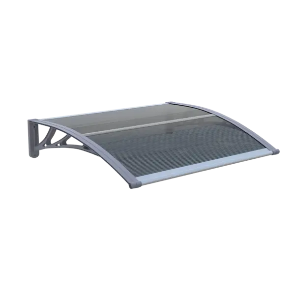 Copertină ECO 100x100 cm din policarbonat – Gri/Antracit - Gri/Antracit