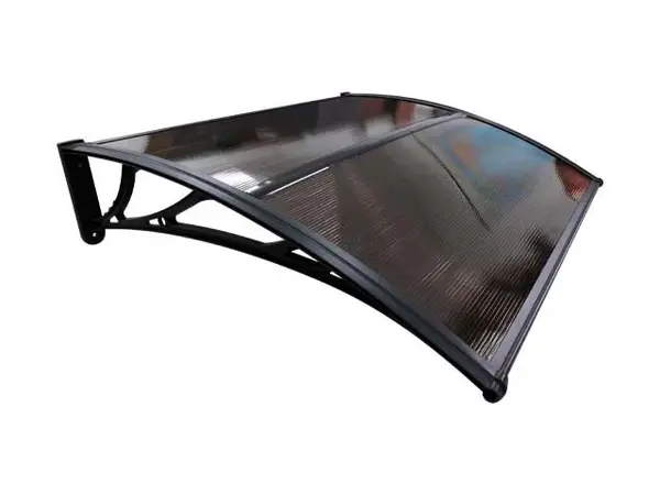 Copertină ECO 150x100 cm din policarbonat – Negru/Bronz - Negru/Bronz
