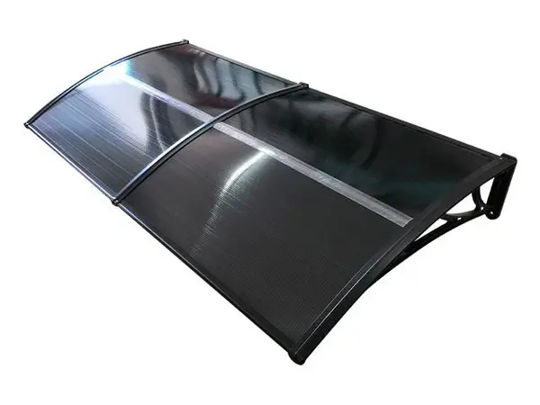 Copertină ECO 200x150 cm din policarbonat – Negru/Antracit - Negru/Antracit
