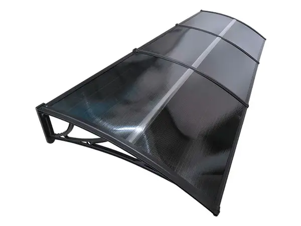 Copertină ECO 300x100 cm din policarbonat – Negru/Antracit - Negru/Antracit