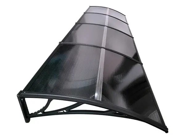 Copertină ECO 400x100 cm din policarbonat – Negru/Antracit - Negru/Antracit