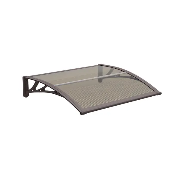 Copertină ECO de ușă 40x60cm marchiză adăpost acoperiș maro-bronz - Maro/Bronz