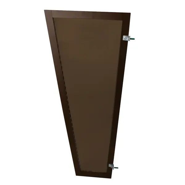 Copertină FLUX PRO Alu + Policarbonat de ușă 130x53x30cm marchiză adăpost acoperiș maro-bronz - Maro/Bronz
