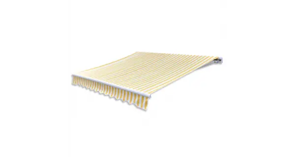 Copertina marchiza, 6 x 3 m, Galben/ Alb (nu include scheletul)