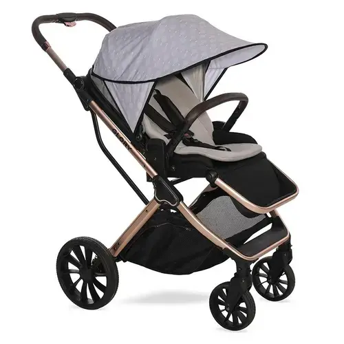 Copertina pentru carucior Lorelli, model universal, protectie solara, Grey Trees