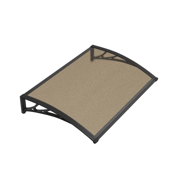 Copertină PREMIUM 150x60 cm, placă 6 mm dintr-o bucată – Negru/Bronz - Negru/Bronz