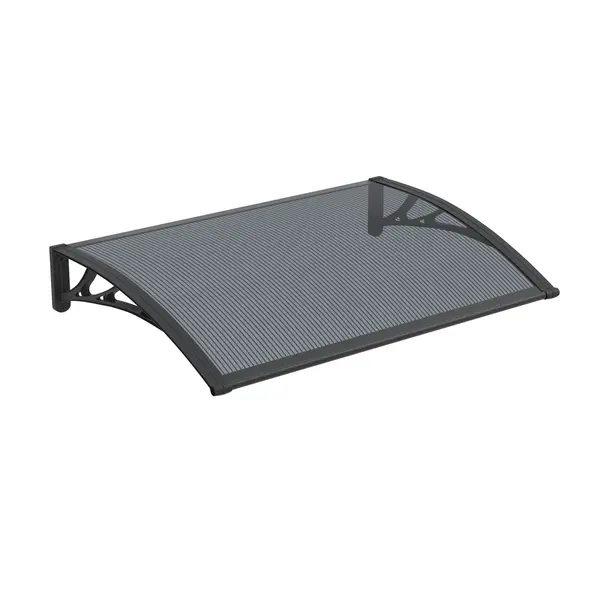 Copertină PREMIUM 150x80 cm, placă 6 mm dintr-o bucată – Negru/Antracit - Negru/Antracit