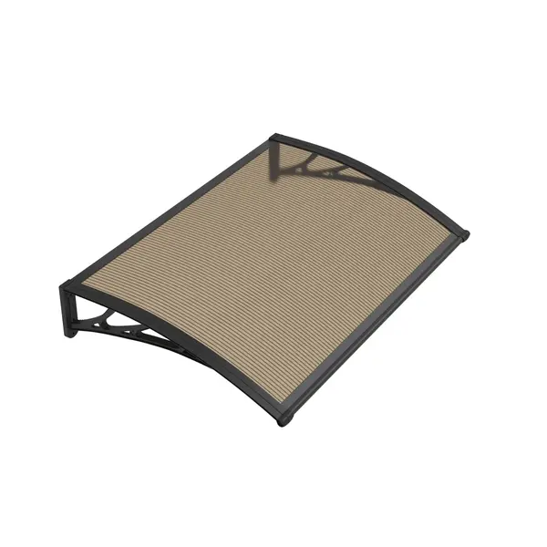 Copertină PREMIUM 150x80 cm, placă 6 mm dintr-o bucată – Negru/Bronz - Negru/Bronz