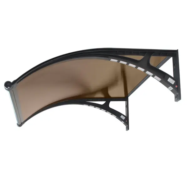 Copertină PREMIUM LUMI 120x100 cm cu senzor și panou solar – Negru/Bronz - Negru/Bronz