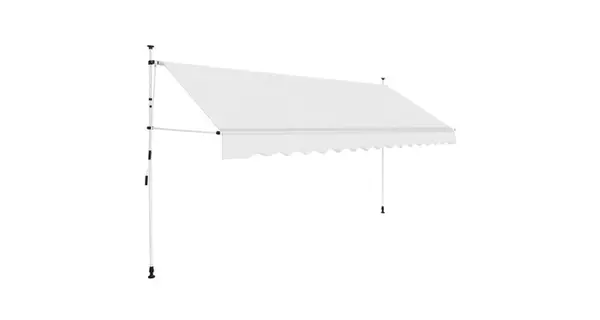 Copertina retractabila, crem, 400 cm, actionare manuala