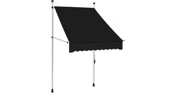 Copertina retractabila manual, antracit, 100 cm