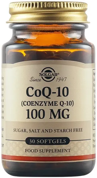 CoQ-10, 100 mg, 30 capsule moi, Solgar
