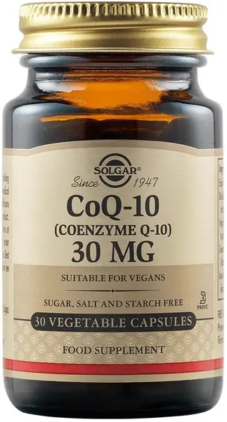 CoQ-10, 30 mg, 30 capsule vegetale, Solgar
