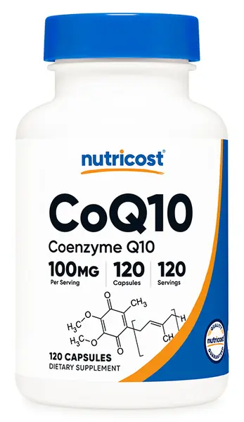 CoQ10, 100 mg, 120 capsule, Nutricost