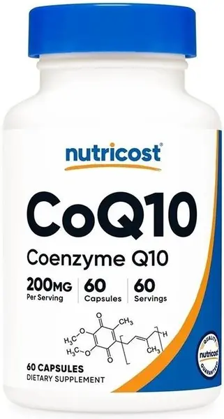 CoQ10, 200 mg, 60 capsule, Nutricost