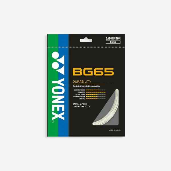 Cordaj Badminton Yonex BG 65 Alb