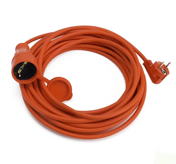 Cordon Cablu Prelungitor cu o Priza si un Stecher F+P 3x1.5 5m, orange, Emfanorm