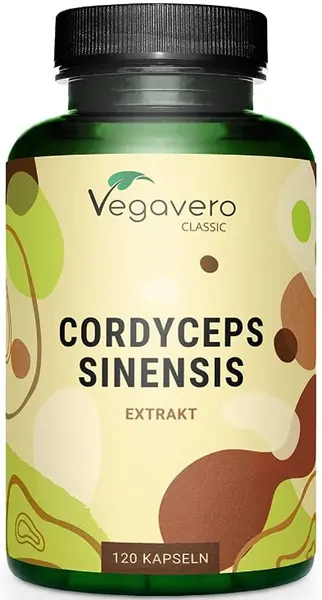 Cordyceps Sinensis Extrakt, 500 mg, 120 capsule, Vegavero