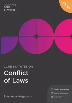 Core Statutes on Conflict of Laws, Paperback/Emmanuel Maganaris
