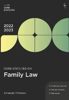 Core Statutes on Family Law 2022-23. 7 ed, Paperback/Amanda Millmore