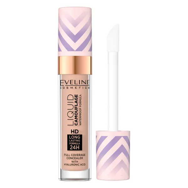 Corector lichid rezistent la apa Camouflage Waterproof Formula 06 Medium Beige, 7.5ml, Eveline Cosmetics