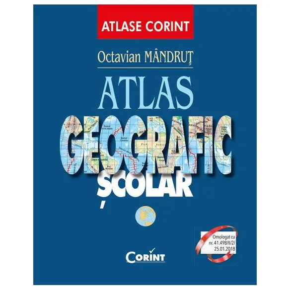 Corint Atlas geografic general nou (albastru)