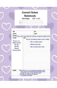 Cornell Notes Notebook: Note Taking System, For Students, Writers, Meetings, Lectures Large Size 8.5 x 11 (21.59 x 27.94 cm), Durable Matte Pu - Cricket Creek Creatives