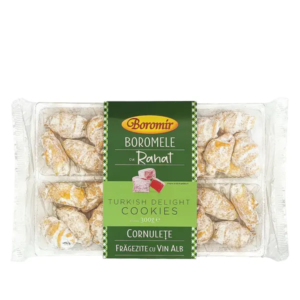 Cornulete cu vin alb si rahat 300 gr