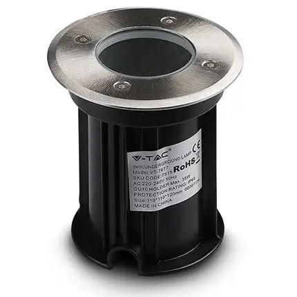 Corp iluminat montaj podea GU10 IP65 - negru V-TAC SKU-7515