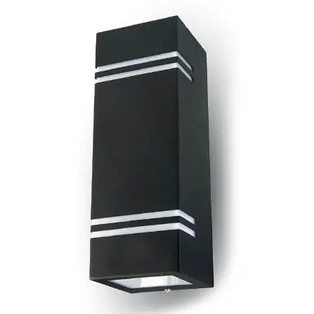 Corp iluminat soclu 2XGU10 IP44 negru V-TAC SKU-7512