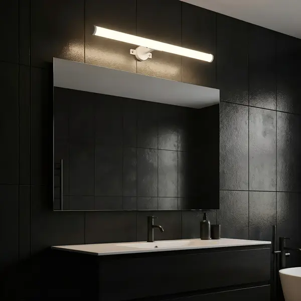 Corp LED baie alb, 6W, 6500K, lumina rece, cu protectie IP44, 400mm - Default Title