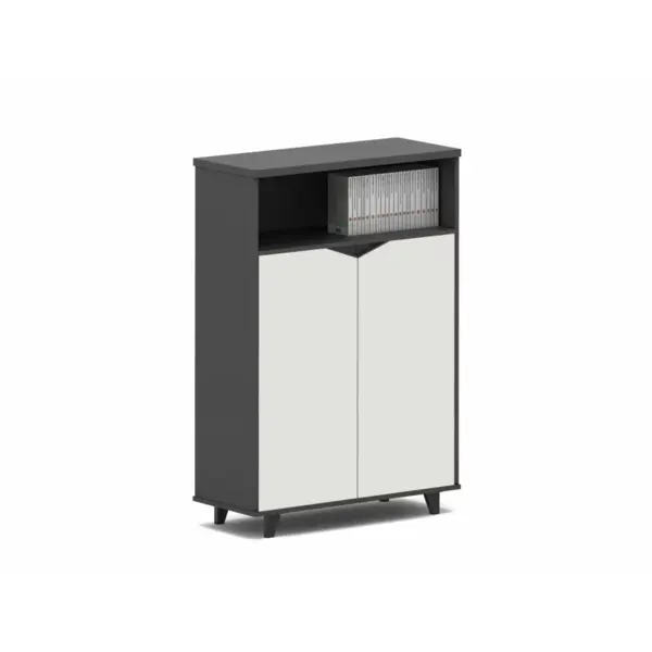 Corp mobilă birou cu 2 usi / comodă cu 2 usi si spatiu de bibliotecă ,design modern și elegant ,calitate premium , dimensiuni 800*400*1200