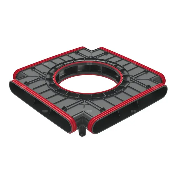 - Corp plat cutie de distribuție Heatpex Aria Flat 500, Material Polipropilenă (PP), ATC1, Negru