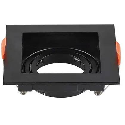 Corp spot GU10 unghi reglabil - negru V-TAC SKU-6657